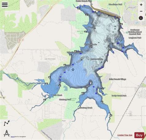 benbrook map|benbrook lake depth map.